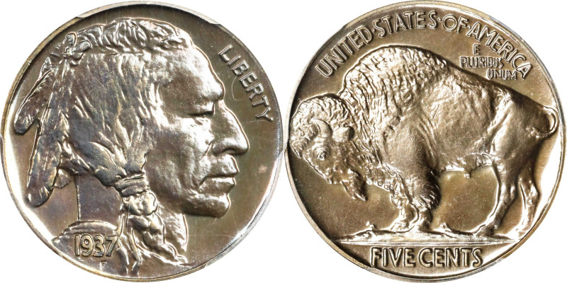 1937 Buffalo Nickel. Proof-66 (PCGS).

PCGS# 3996. NGC ID: 278Z.

Estimate: ...