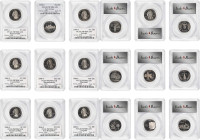 Lot of (9) State Quarters. Proof-70 Deep Cameo (PCGS).

Included are: 1999-S Pennsylvania; 1999-S New Jersey; 1999-S Georgia; 1999-S Connecticut; 20...