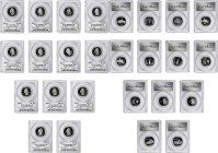 Lot of (13) State Quarters. Silver. Proof-69 Deep Cameo (PCGS). State Flag Label Holder.

Included are: 1999-S New Jersey; 1999-S Georgia; 1999-S Co...