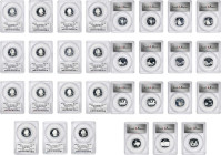 Lot of (15) State Quarters. Silver. Proof-70 Deep Cameo (PCGS). State Flag Label Holder.

Included are: (2) 2003-S Illinois; (2) 2003-S Alabama; (2)...