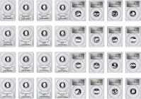 Lot of (18) State Quarters. Silver. Proof-70 Deep Cameo (PCGS). State Flag Label Holder.

Included are: 2005-S California; 2005-S Minnesota; 2005-S ...