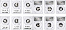 Complete Set of 2009-S District of Columbia and U.S. Territory Quarters. Proof-70 Deep Cameo (PCGS). Territory Flag Label Holder.

Each coin is indi...