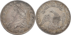 1824 Capped Bust Half Dollar. O-107. Rarity-3. Die State 107.1. EF-40 (PCGS).

PCGS# 6137. NGC ID: 24FK.

Estimate: $300