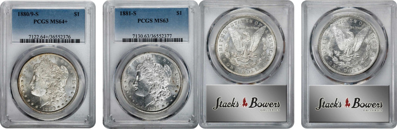 Lot of (2) Early Date Mintmarked Morgan Silver Dollars. (PCGS).

Included are:...