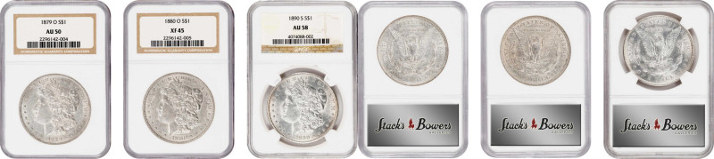 Lot of (3) Mintmarked Morgan Silver Dollars. (NGC).

Included are: 1879-O AU-5...