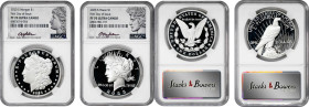 Lot of (2) 2023-S Silver Dollar Anniversary Coins. First Day of Issue. Proof-70 Ultra Cameo (NGC). David J. Ryder Signature.

Included are: 2023-S M...