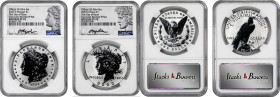 Lot of (2) 2023-S Silver Dollar Anniversary Coins. Official US Mint Set. Reverse Proof-70 (NGC). David J. Ryder Signature.

Included are: 2023-S Mor...