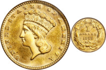 1889 Gold Dollar. MS-65 (PCGS). CAC.

PCGS# 7590. NGC ID: 25DU.

Estimate: $1250