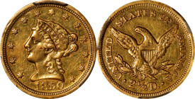 1850-O Liberty Head Quarter Eagle. Winter-4. AU Details--Edge Repaired (PCGS).

PCGS# 7758. NGC ID: 25HK.

Estimate: $500