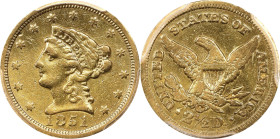 1851-C Liberty Head Quarter Eagle. Winter-1, the only known dies. VF Details--Surfaces Smoothed (PCGS).

PCGS# 7760. NGC ID: 25HM.

Estimate: $100...
