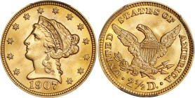 1907 Liberty Head Quarter Eagle. MS-66 (PCGS).

PCGS# 7859. NGC ID: 25LY.

Estimate: $1200