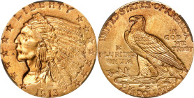 1913 Indian Quarter Eagle. MS-63 (CACG).

PCGS# 7945. NGC ID: 2897.

Estimate: $750