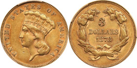 1878 Three-Dollar Gold Piece. AU-55 (PCGS).

PCGS# 8000. NGC ID: 25MZ.

Estimate: $1200