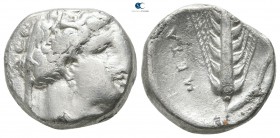 Lucania. Metapontion circa 340-330 BC. Stater AR