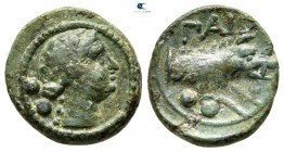 Lucania. Paestum 218-201 BC. Sextans Æ