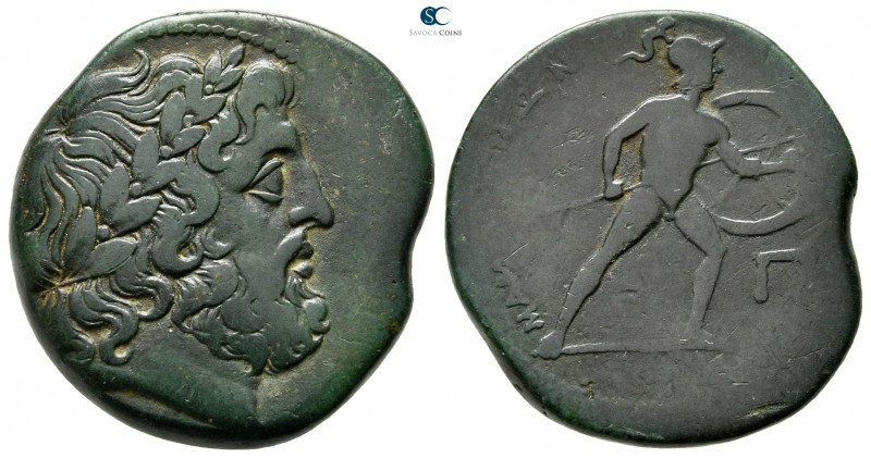 Sicily. Messana. The Mamertini 220-200 BC. 
Pentonkion Æ

26 mm., 11,48 g.
...