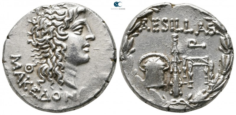 Macedon. As Roman Province. Thessalonika. Aesillas, quaestor 95-70 BC. 
Tetradr...