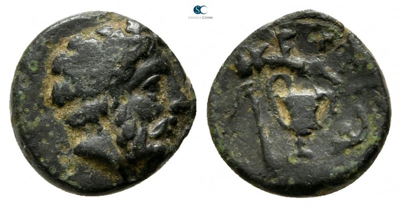 Kings of Thrace. Ketriporis 356-352 BC. 
Bronze Æ

10 mm., 1,00 g.

Head of...