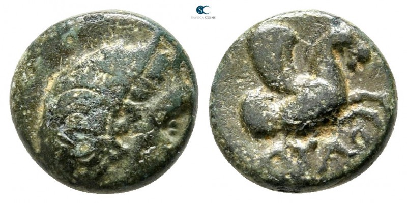 The Thracian Chersonese. Agathopolis circa 300 BC. 
Bronze Æ

10 mm., 1,28 g....