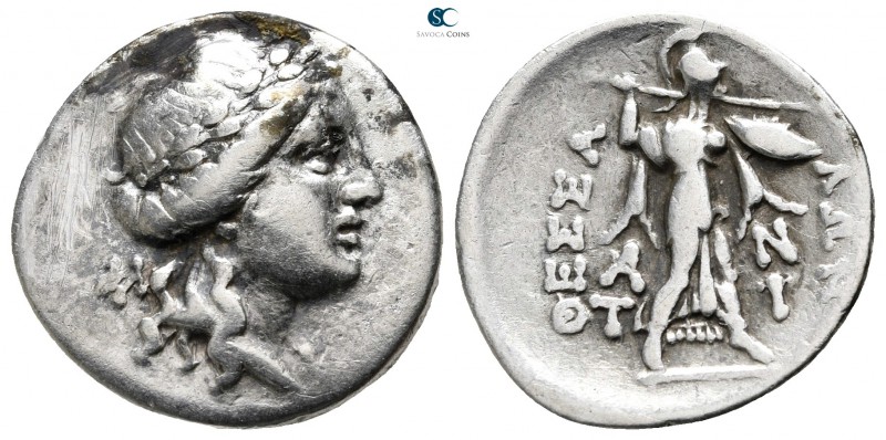 Thessaly. Thessalian League 200-100 BC. Anti–, magistrate
Drachm AR

20 mm., ...