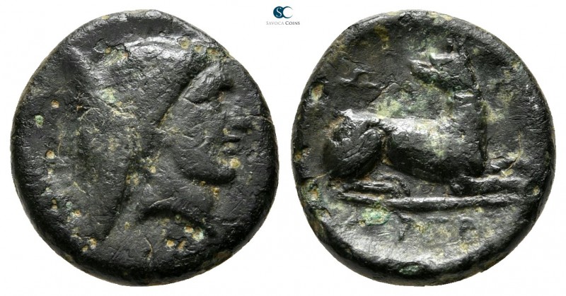 Akarnania. Argos Amphilochicon 330-300 BC. 
Bronze Æ

14 mm., 2,21 g.

Head...