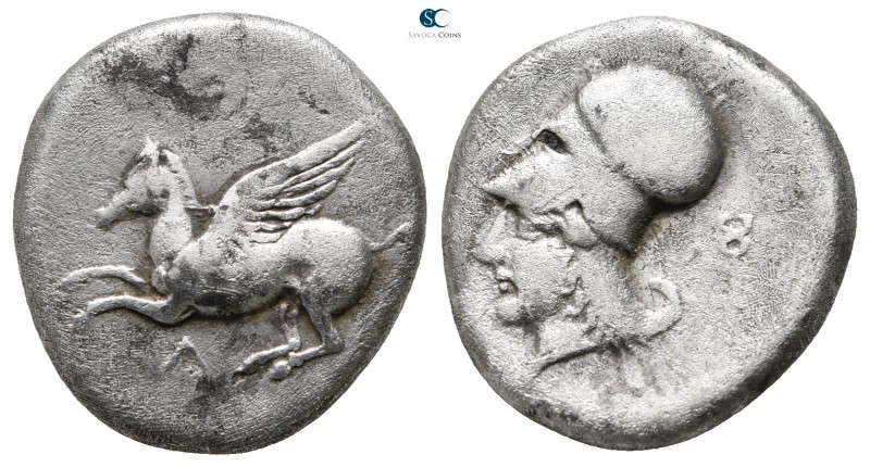 Akarnania. Leukas circa 350-320 BC. 
Stater AR

21 mm., 8,13 g.

Pegasos fl...
