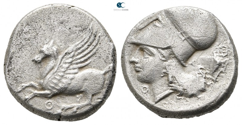 Akarnania. Thyrrheion circa 320-280 BC. 
Stater AR

20 mm., 8,39 g.

Pegaso...
