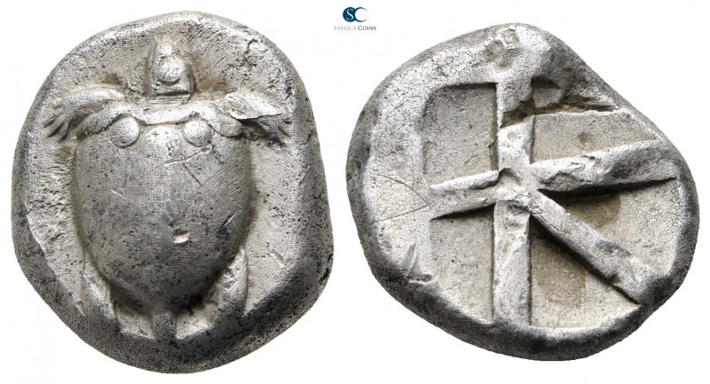 Islands off Attica. Aegina circa 550-456 BC. 
Stater AR

21 mm., 12,27 g.

...