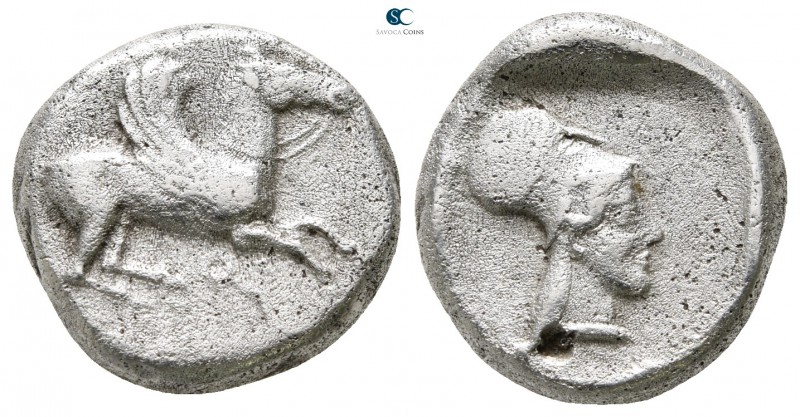 Corinthia. Corinth circa 480-400 BC. 
Stater AR

18 mm., 8,17 g.

Pegasos w...