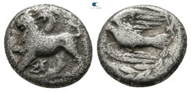Sikyonia. Sikyon 335-330 BC. Diobol AR