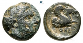 Mysia. Thebe (or Hypoplakia) circa 400-300 BC. Bronze Æ