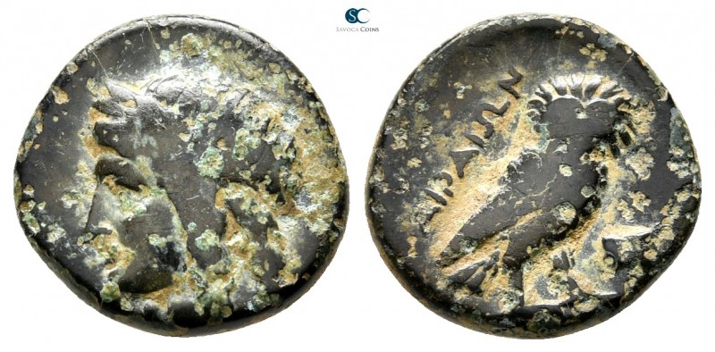 Ionia. Airai circa 375-350 BC. 
Bronze Æ

13 mm., 1,70 g.

Laureate head of...