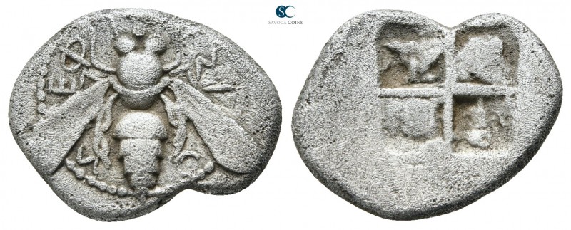 Ionia. Ephesos circa 500-420 BC. 
Drachm AR

17 mm., 3,15 g.

ΕΦ[E]ΣIO[N], ...