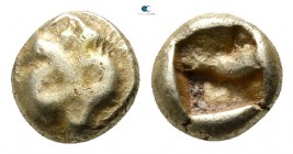 Ionia. Uncertain mint circa 600-550 BC. Figural type. 1/24 Stater EL. Milesian standard