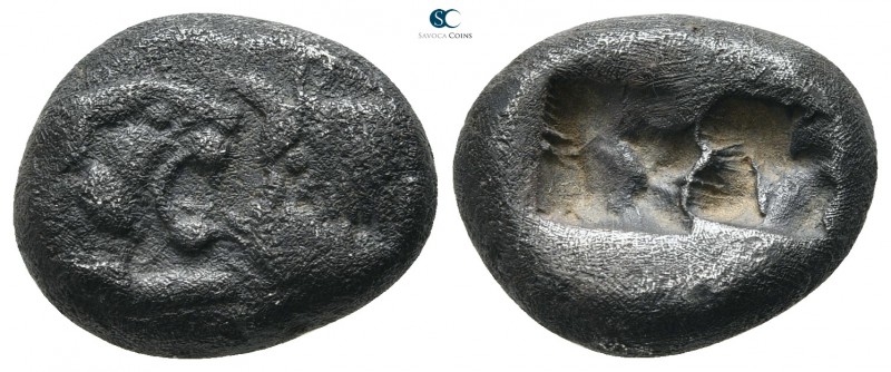 Kings of Lydia. Sardeis. Kroisos 560-546 BC. 
Siglos AR

16 mm., 5,00 g.

C...