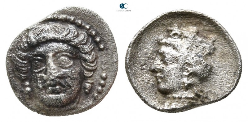 Cilicia. Tarsos. Tiribazos, Satrap of Lydia 388-380 BC. 
Obol AR

10 mm., 0,7...