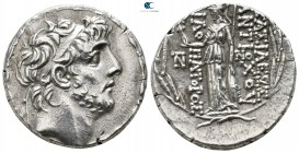 Seleukid Kingdom. Uncertain mint. Antiochos IX Eusebes Philopator (Kyzikenos) 114-95 BC. Tetradrachm AR