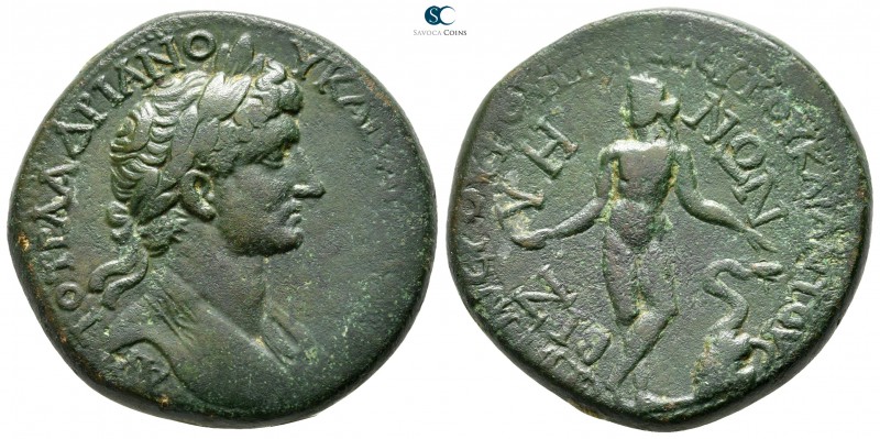 Thrace. Bizya. Hadrian AD 117-138. Q. Tineius Rufus, magistrate
Bronze Æ

31 ...
