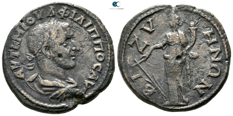 Thrace. Bizya. Philip I Arab AD 244-249. 
Bronze Æ

30 mm., 16,00 g.

AVT K...