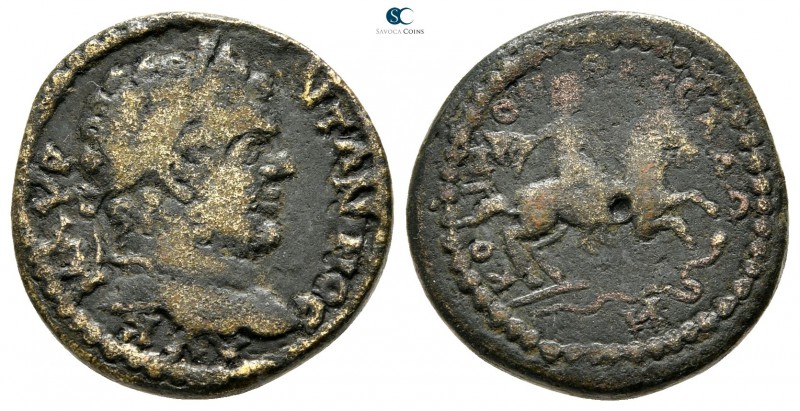 Thessaly. Koinon of Thessaly. Caracalla AD 198-217. Struck circa AD 211-217
Bro...