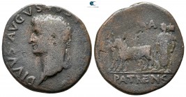 Achaea. Patrae. Divus Augustus Died AD 14. Struck under Tiberius. Bronze Æ
