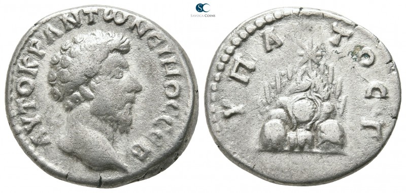 Cappadocia. Caesarea. Marcus Aurelius AD 161-180. 
Didrachm AR

22 mm., 6,56 ...