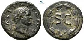Seleucis and Pieria. Antioch. Titus, as Caesar AD 69-79. Struck AD 74 at Rome. Dupondius Æ