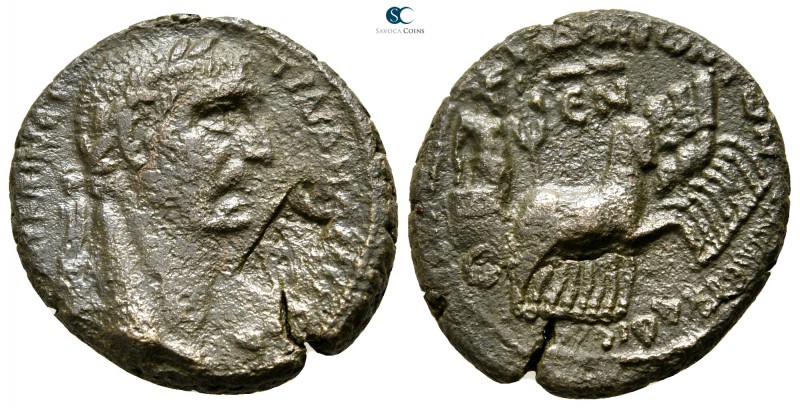 Seleucis and Pieria. Balanea-Claudia Leucas. Trajan AD 98-117. Year 55 of the er...