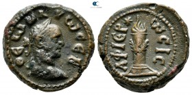 Egypt. Alexandria. Divus Carus Died AD 283. Carinus and Numerian for Divus Carus, AD 283-5. Potin Tetradrachm