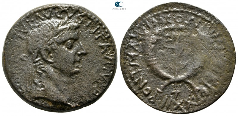 Commagene. Tiberius AD 14-37. 
Dupondius Æ

30 mm., 11,57 g.

[TI CAESAR D]...