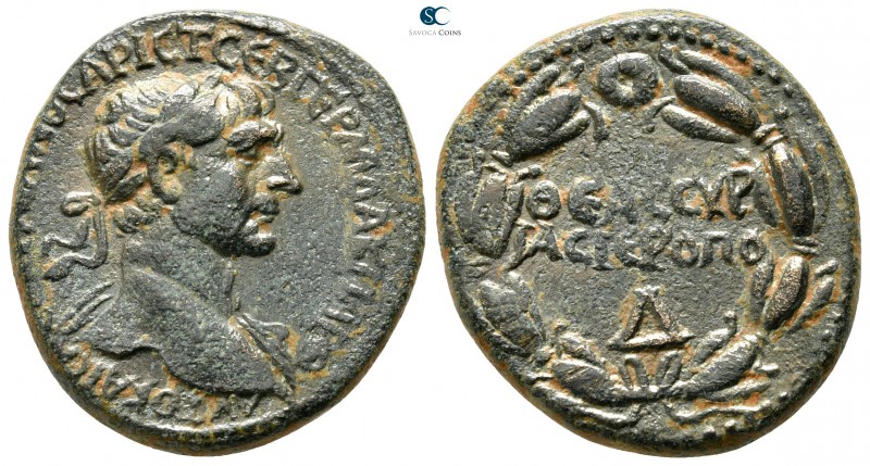 Cyrrhestica. Hieropolis. Trajan AD 98-117. 
Bronze Æ

27 mm., 11,94 g.

ΑΥΤ...