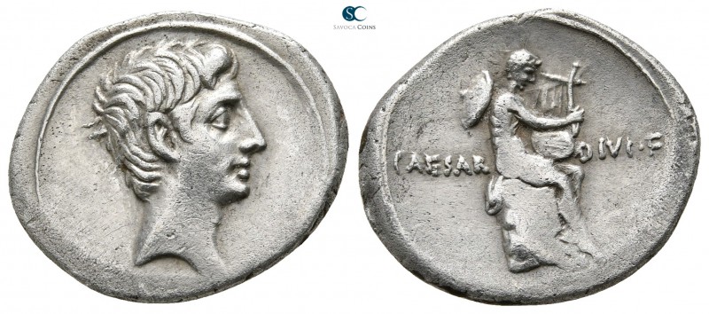 Octavian 29-27 BC. Rome
Denarius AR

17 mm., 3,29 g.

Bare head right / CAE...