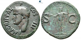 Agrippa 12 BC. Struck under Caligula AD 39. Rome. As Æ