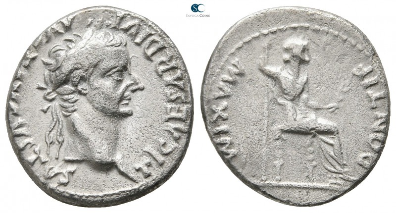 Tiberius AD 14-37. "Tribute Penny" type. Lugdunum (Lyon)
Denarius AR

18 mm.,...